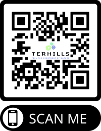 QR-code om de Terhills app te downloaden